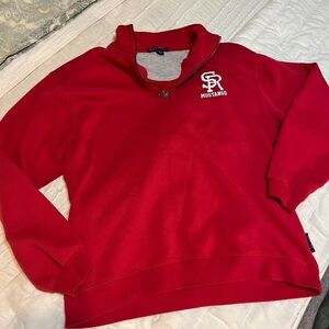 Port Authority Red Quarter-Zip Pullover